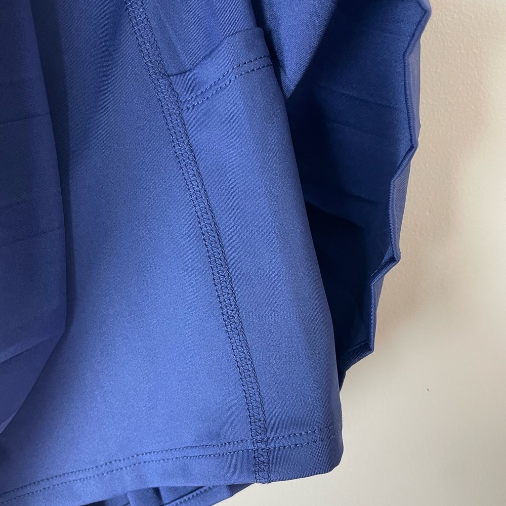 Laura Ashley Pleated Golf Tennis Skort Mini Skirt Women’s Medium Blue Pickleball - Picture 7 of 10